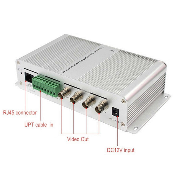 4 Channel Active UTP Video Transmitter, 411T