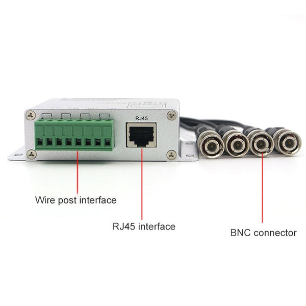 4 CH UTP Passive Video Balun , CCTV Via Twisted Pairs, 4 CH UTP