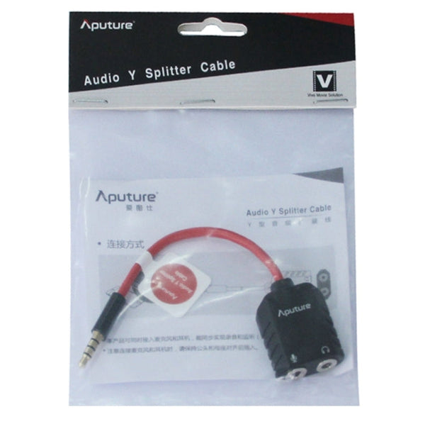 Aputure 3.5mm Audio Y Male to 2 Female Headset Mic Splitter Cable