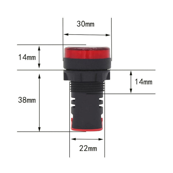AD16-22D / S 22mm LED Signal Indicator Light Lamp, 220V