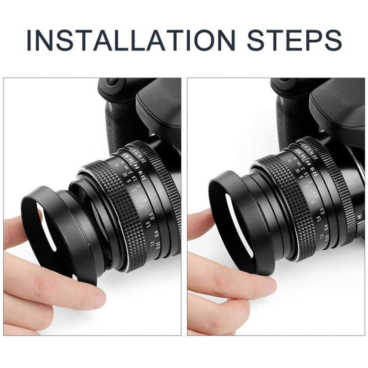 49mm Metal Vented Lens Hood for Leica