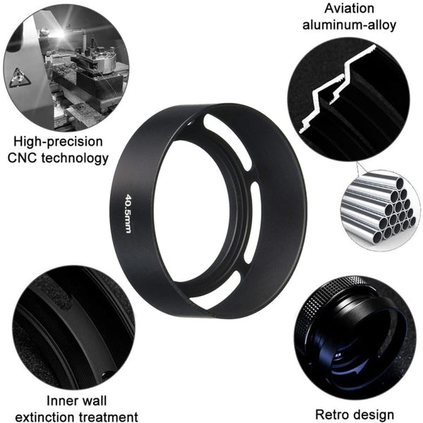 40.5mm Metal Vented Lens Hood for Leica