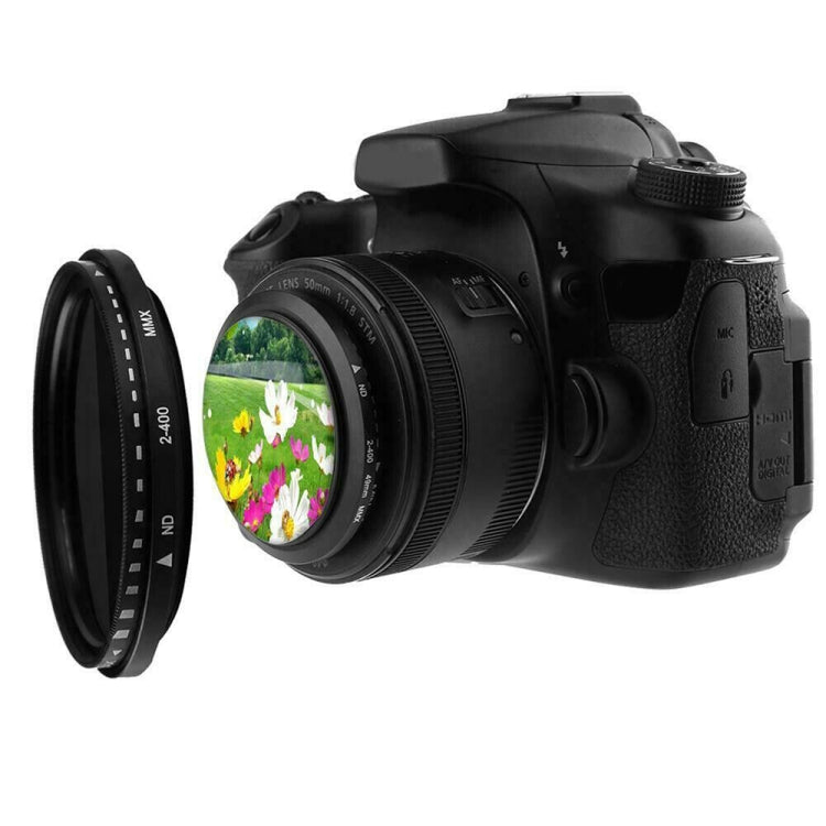 58mm ND Fader Neutral Density Adjustable Variable Filter ND 2 to ND 400 Filter
