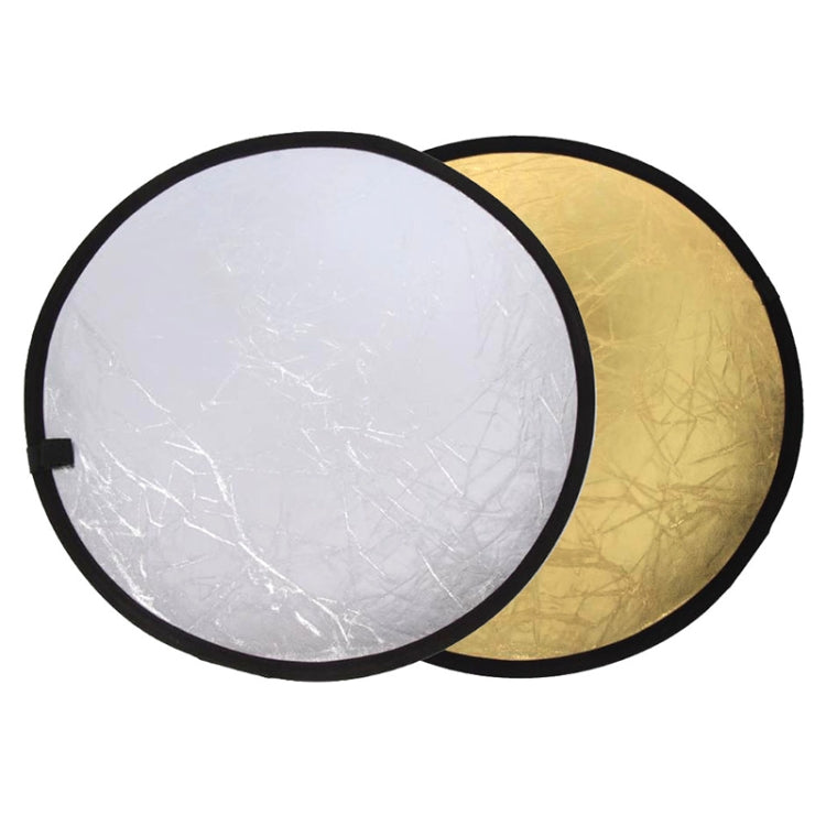2 in 1 (Gold / Silver) Folding Reflector Board (60cm), 60cm 2 in 1