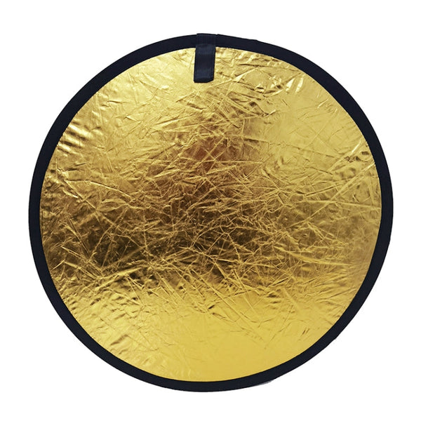 2 in 1 (Gold / Silver) Folding Reflector Board (60cm), 60cm 2 in 1