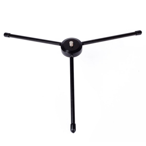 Portable Folding Metal Tripod for PULUZ Action Sports Cameras Jaws Flex Clamp Mount for GoPro, Insta360, DJI and Other Action Cameras