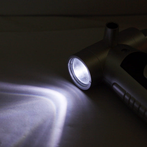 4 in 1 (Digital Tire Gauge + Flashlight + Emergency Hammer + Emergency Seat Belt Cutter) Emergency Utility Tool