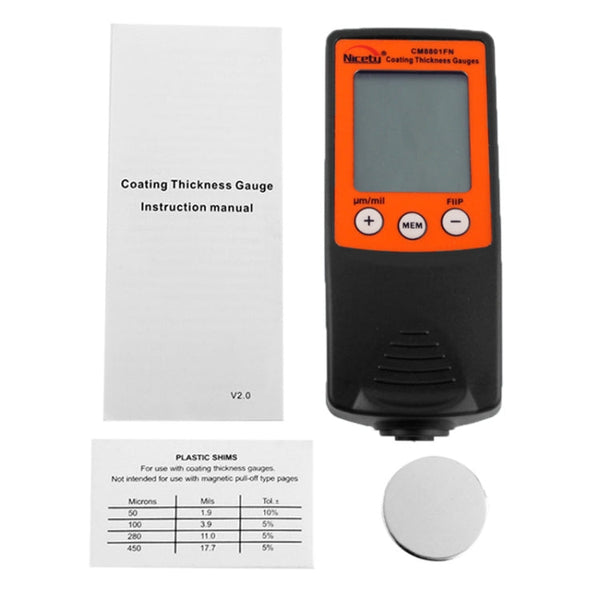 NICETY Coating Thickness Gauge for Measurement of Non-magnetic Coatings on Ferromagnetic Substrates and Electrically Non-conductive Coating on Non-ferrous Metals