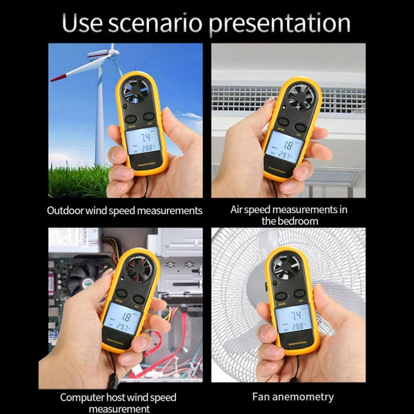 AR-816 Digital Electronic Thermometer Anemometer, AR-816
