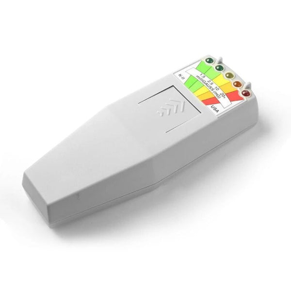 5-LED Electromagnetic Radiation Detector EMF Meter Tester, Style 2  White, Style 2 Black