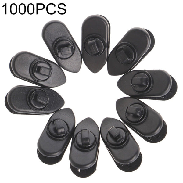 1000pcs Rotary Headphone Cable Clip Clamp Holder Mount Collar Clothes