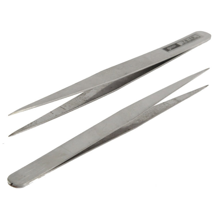 6 PCS Stainless Steel TS-10/ 11/ 12/ 13/ 14/ 15 Straight and Angled Tweezerses, TS-10/ 11/ 12/ 13/ 14/ 15