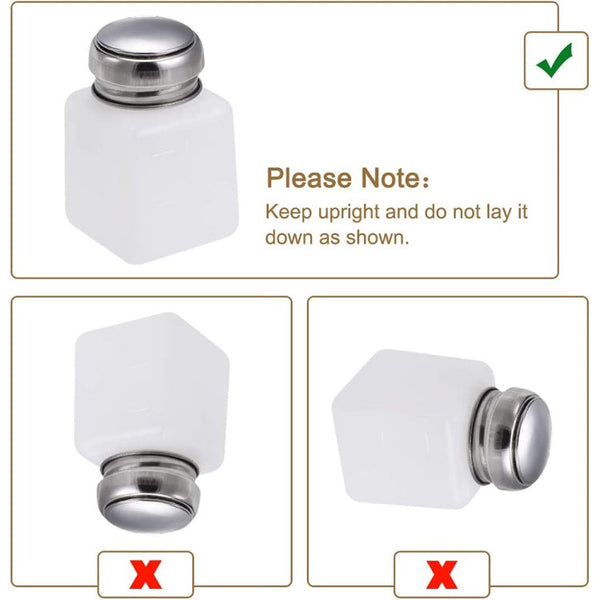 100ml Push Down Alcohol and Liquid Container Bottle