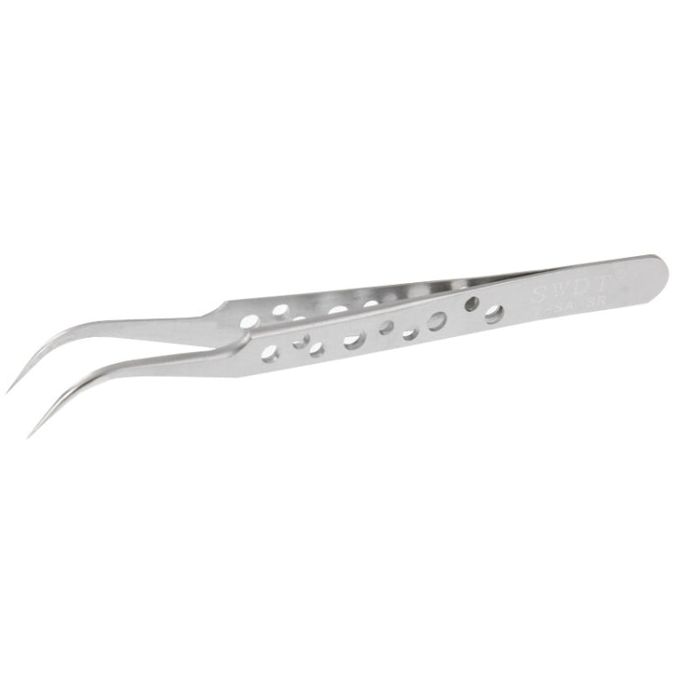 High-Hardness Anti-Magnetic Anti-Acid Steel Curved Tweezers, Curved Head