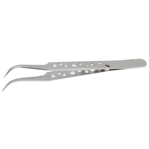 High-Hardness Anti-Magnetic Anti-Acid Steel Curved Tweezers, Curved Head