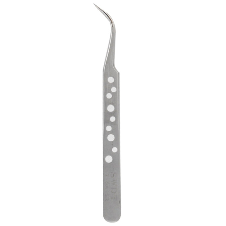 High-Hardness Anti-Magnetic Anti-Acid Steel Curved Tweezers, Curved Head