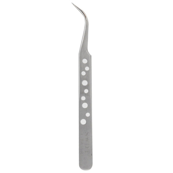 High-Hardness Anti-Magnetic Anti-Acid Steel Curved Tweezers, Curved Head
