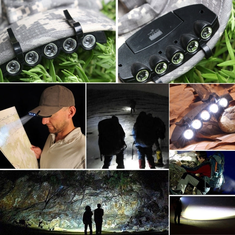 5 LED White Light, for Outdoor Fishing Camping Hunting