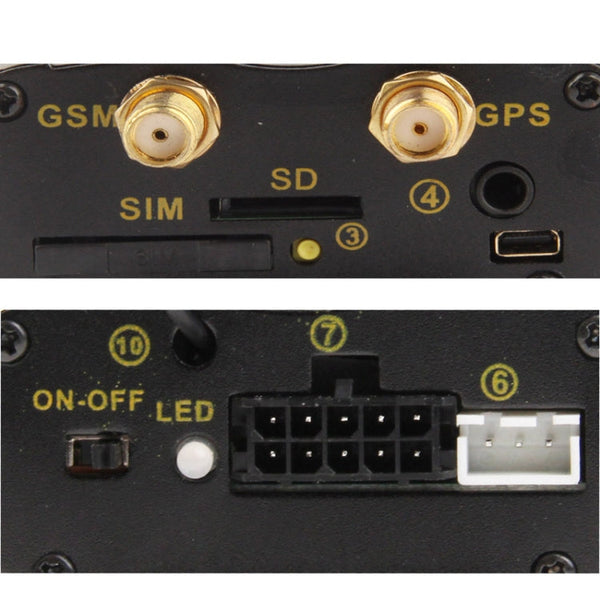 103B GSM / GPRS / GPS Vehicle Tracking System, Support TF Card Memory, Band: 850 / 900 / 1800 / 1900Mhz