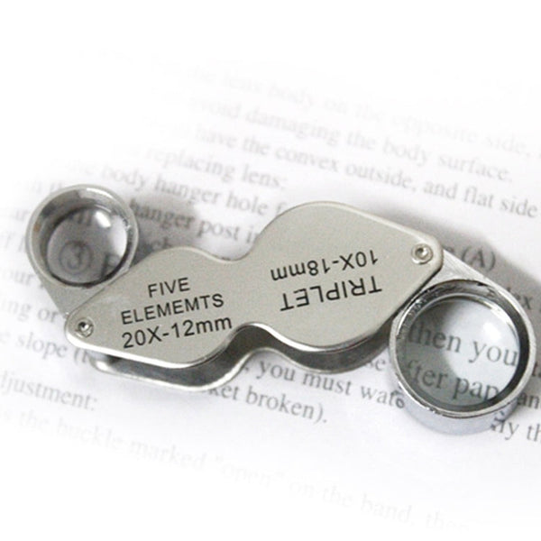 10X - 20X Portable & Rotatable Handheld Jewelry Loupe Magnifier Reading Magnifier (MG22181), 10X - 20X