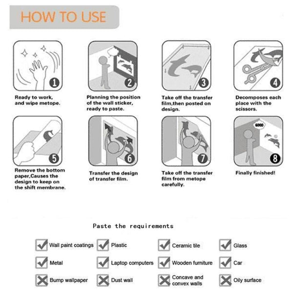 3D Underwater World Creative Fashion Wall Stickers, Size: 60cm x 90cm