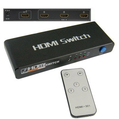 3 Ports 1080P HDMI Switch, 1.3 Version, Support HD TV / Xbox 360 / PS3 etc, 1.3 Version