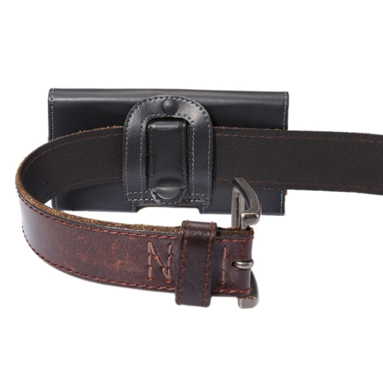 Crazy Horse Texture Vertical Flip Leather Case / Waist Bag with Back Splint for iPhone 4G