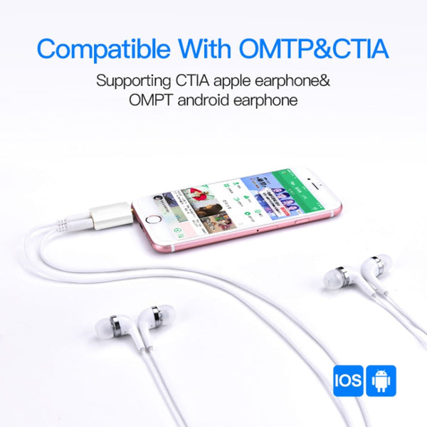 3.5mm Headphone Splitter Adapter, Compatible with Phones, Tablets, Headphones, MP3 Player, Car/Home Stereo & More