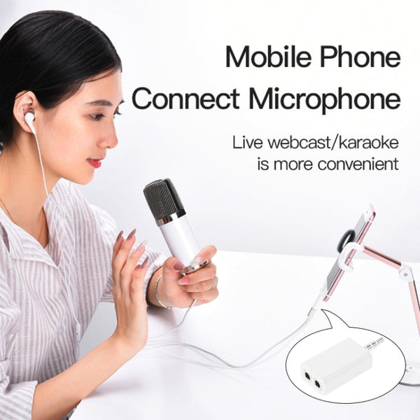 3.5mm Headphone Splitter Adapter, Compatible with Phones, Tablets, Headphones, MP3 Player, Car/Home Stereo & More