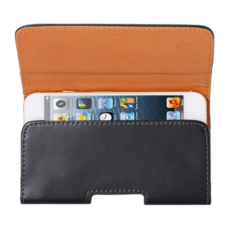 Crazy Horse Texture Vertical Flip Leather Case / Waist Bag with Back Splint for iPhone 5G