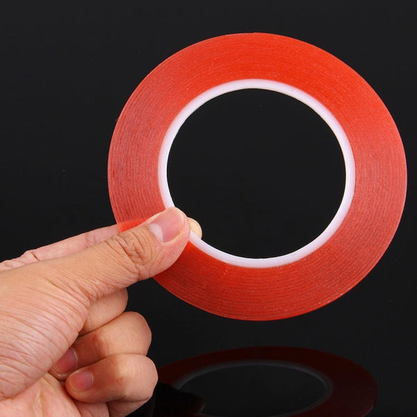 2mm Width Double Sided Adhesive Sticker Tape for iPhone / Samsung / HTC Mobile Phone Touch Panel Repair,  Length: 25m (Red), Width: 2mm(Red)