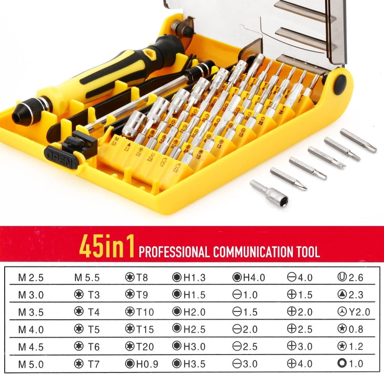 6089, 45 in 1 Screwdriver Repair Tool Set