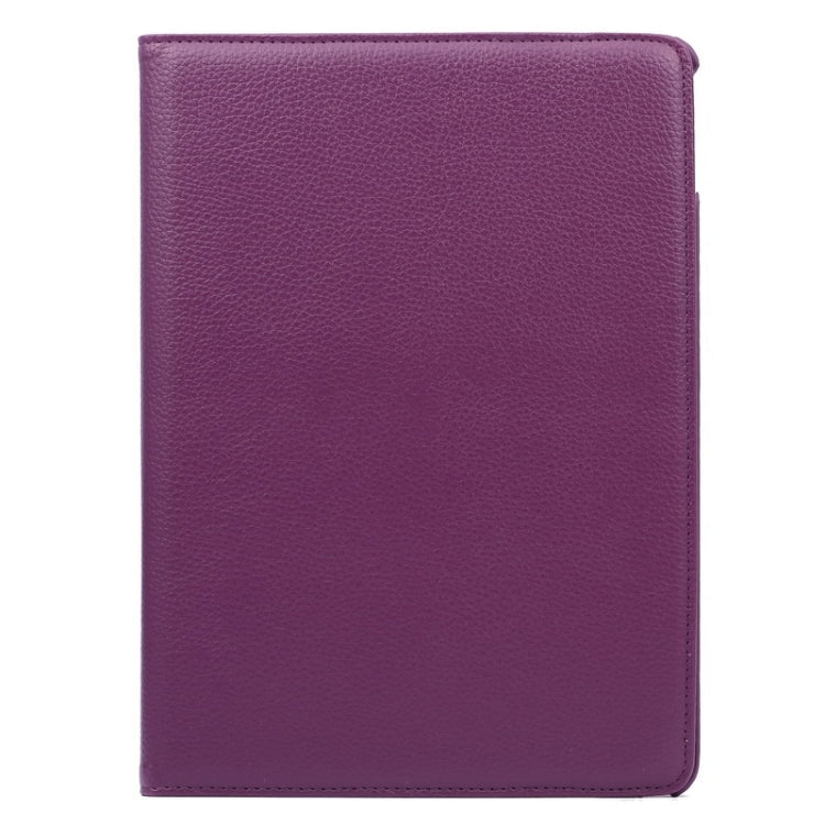 360 Degree Rotation Litchi Texture Flip Leather Case with 2 Gears Holder for iPad Air 2, For iPad Air 2