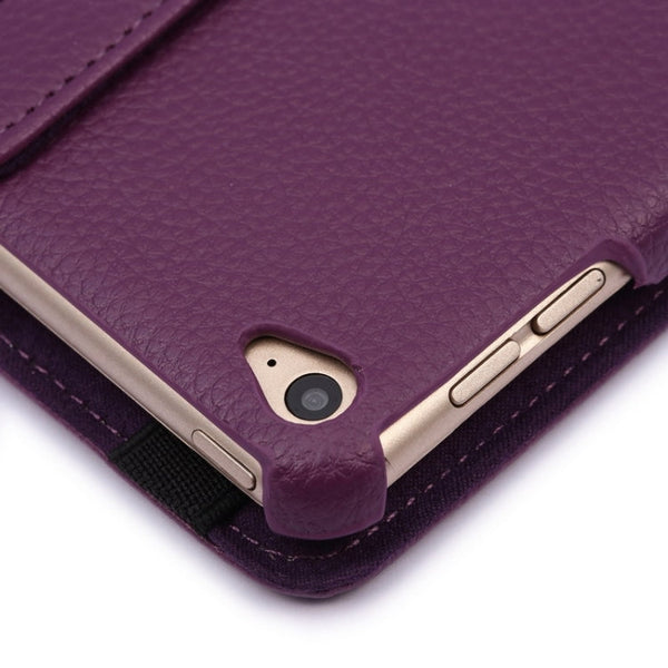 360 Degree Rotation Litchi Texture Flip Leather Case with 2 Gears Holder for iPad Air 2, For iPad Air 2