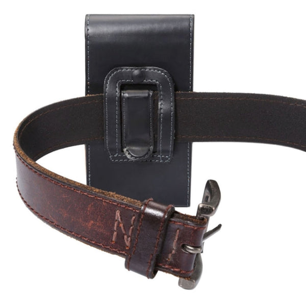 Crazy Horse Texture Vertical Flip Leather Case / Waist Bag with Back Splint and for iPhone 6 Plus