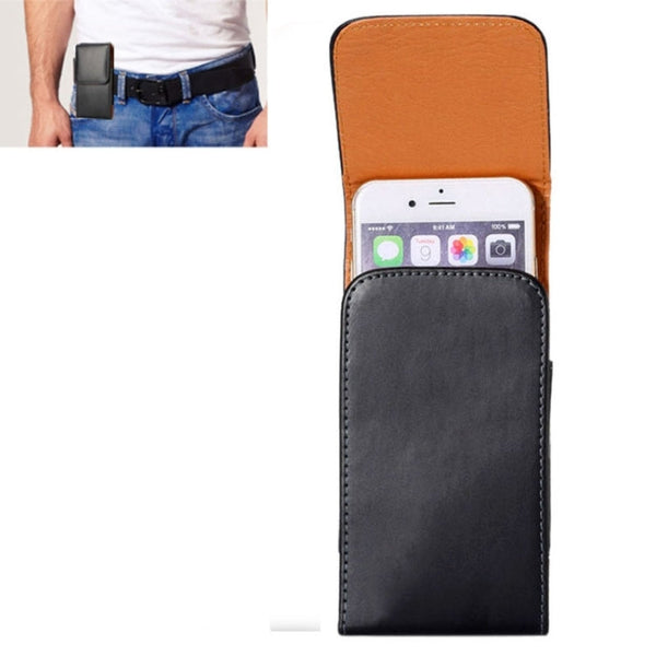 Crazy Horse Texture Vertical Flip Leather Case / Waist Bag with Back Splint and for iPhone 6 Plus