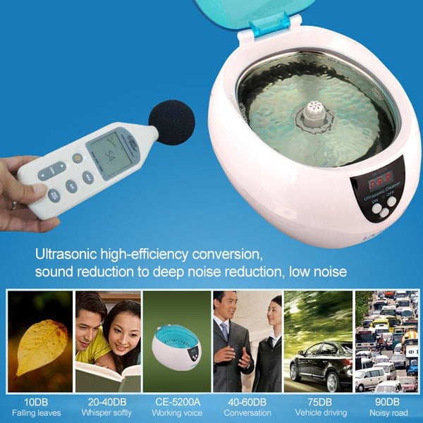 Stainless Steel Tank Digital Ultrasonic Cleaner with LCD Display for Jewelry / Watch / Denture, CE-5200A