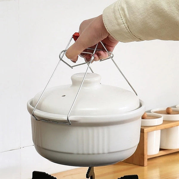 10pcs High Quality Kitchen Gadget Stainless Steel Pot Clip, Pot Clip