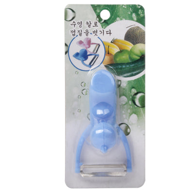 Men Shaped Fruit Vegetable Kitchen Blade Peeler with Durable ABS Handle, Men Shaped Peel Knife