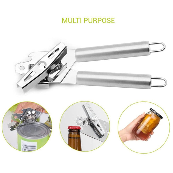 Multi-Functional Stainless Steel Can Bottle Opener