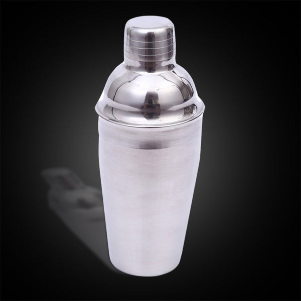 5 in 1 Classic Stainless Steel Shaker Set, Capacity: 550ml (Shaker + Jigger + Strainer + Ice Clip + Stirrer Pipe), 5 in 1 Shaker Set