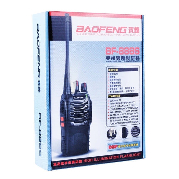 2 PCS BAOFENG BF-888S Portable CB Radio Walkie Talkie Retevis UHF 5W 16CH Radio FM Transceiver