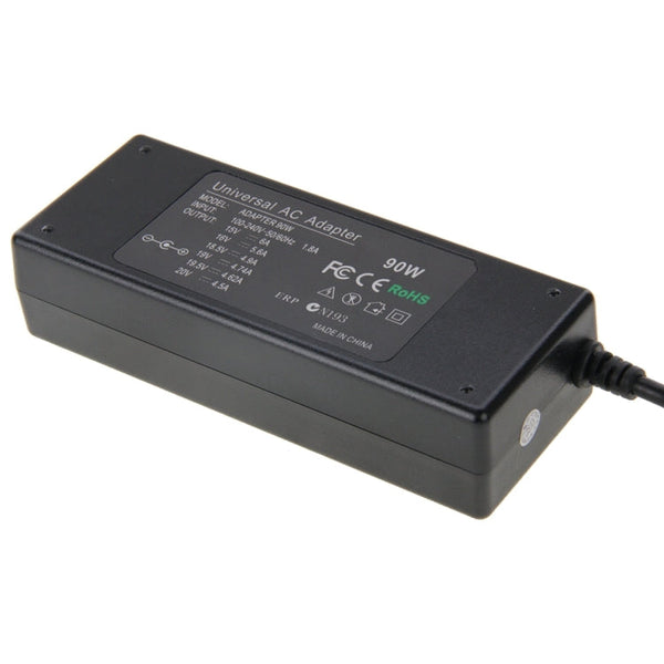 AU-90W+13 TIPS 90W 15V 6A Universal AC Power Adapter Charger with 13 Tips Connectors for Laptop Notebook, EU Plug