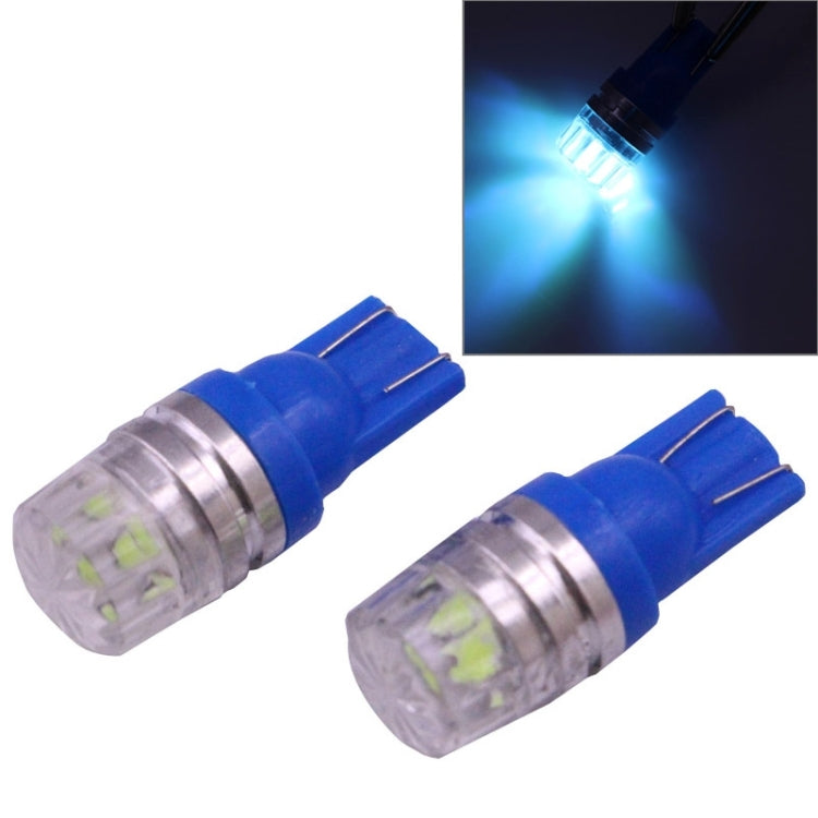 2 PCS T10 1.5W 60LM 1 LED Dark Blue COB LED Brake Light for Vehicles, DC12V