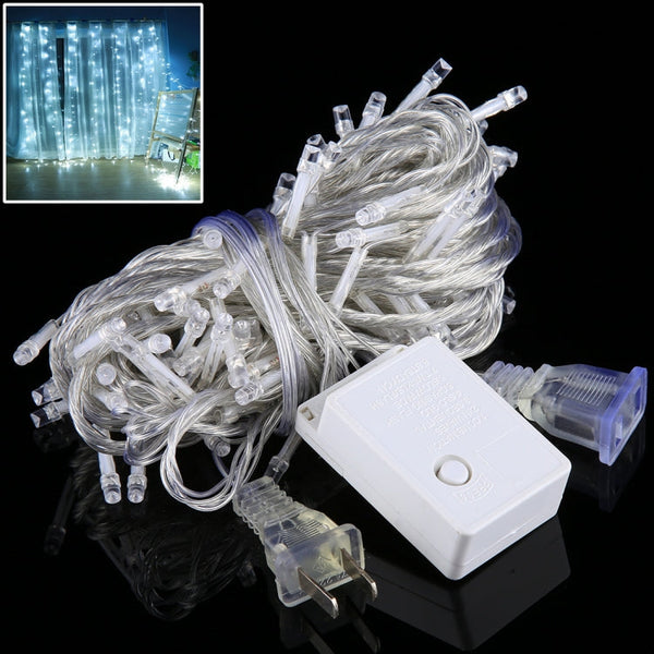 100 LEDs with End Joint & 8 Display Modes Controller for Christmas Party, AC 110V, US Plug
