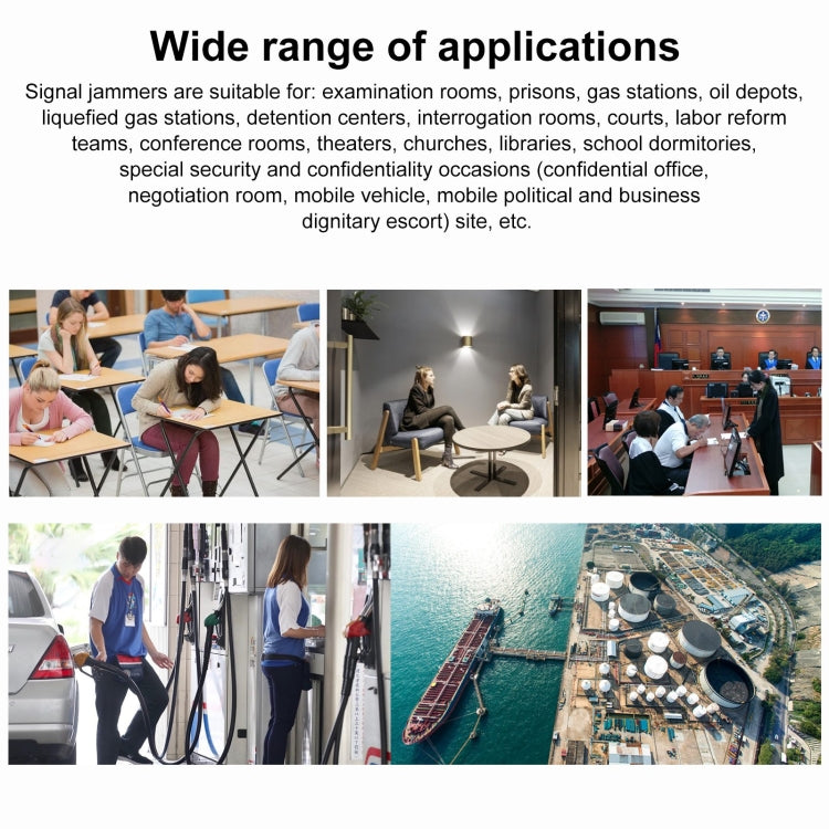 GSM / CDMA / DCS / PCS / 3G / Wifi / GPS / LOJACK Mobile Phone Signal  Breaker / Jammer / Isolator, Coverage: 20meters (JAX-121A-6C)