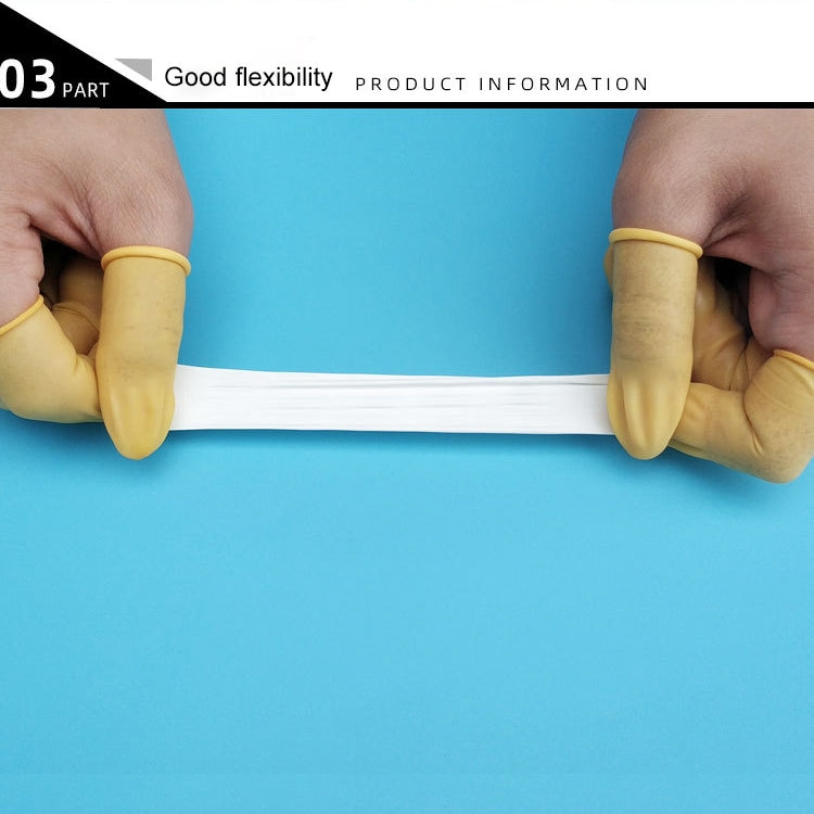 50pcs/bag Latex Anti-static Finger Cot, 2x6cm