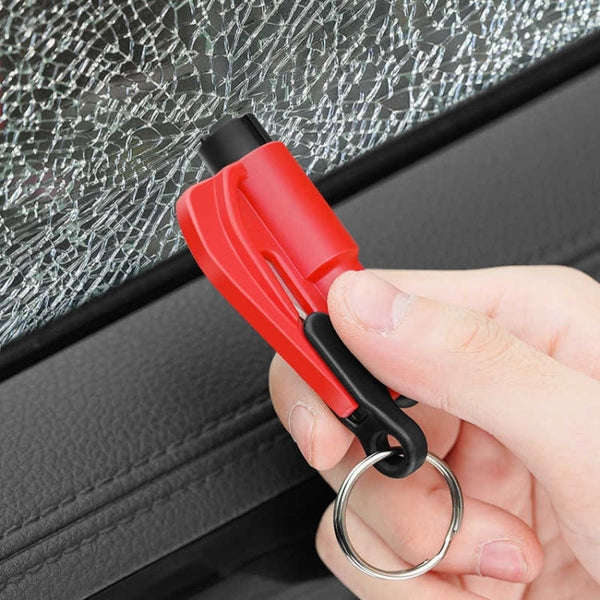 2 in 1 Car Emergency Hammer / Key Chain / Knife Broken Glass Portable Tool, 2 in 1 Black, 2 in 1 Red, 2 in 1 Yellow