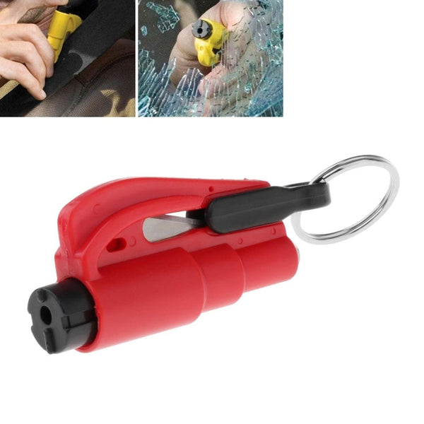 2 in 1 Car Emergency Hammer / Key Chain / Knife Broken Glass Portable Tool, 2 in 1 Black, 2 in 1 Red, 2 in 1 Yellow