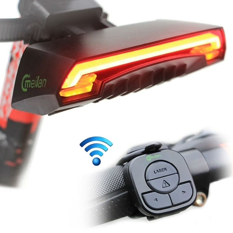 Meilan X5 Wireless Remote Control Laser Tail Lamp for Bicycle, Waterproof Level: IPX4, Wireless Remote Control Laser Tail Lamp